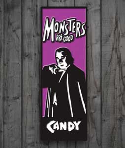 MONSTERS ARE GOOD. ENAMEL PIN DRACULA CANDY